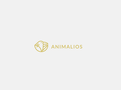 logo // animal bird branding design flat icon logo type typography vector