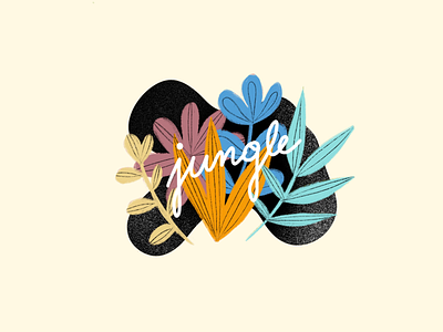 illustration // design flowers illustration illustration art ipad jungle minimal plant