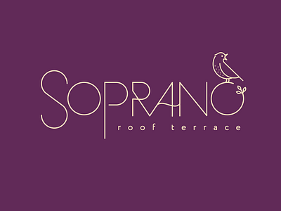 Soprano logo branding design lettering logo type typography vector