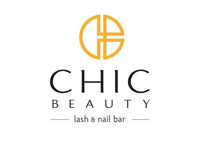 Chic beauty logo design logo type typography vector