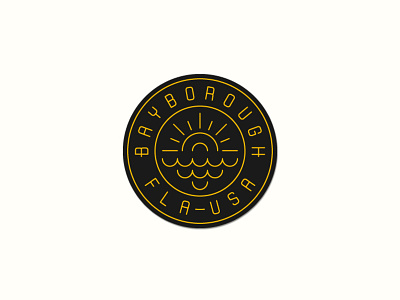 Bayborough Patch america badge embroidery florida logo made in usa patch sporting goods sportswear sun sun n fun waves
