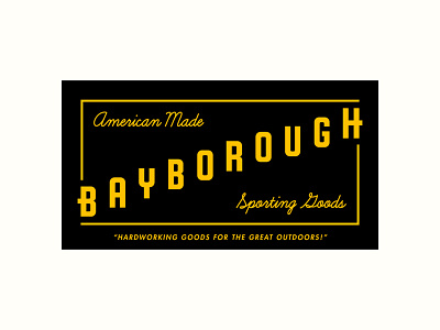 Bayborough Label america identity label logo made in usa sign sporting goods