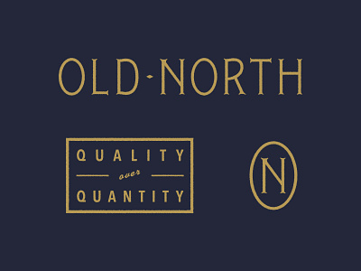 Old North Remnants identity lettering logo typography
