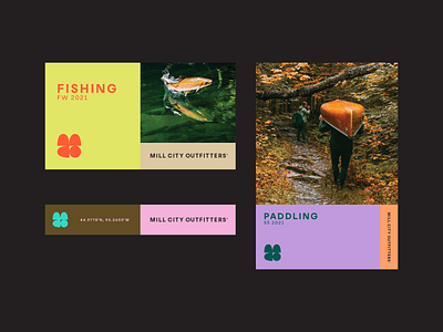 Mill City Outfitters branding fishing identity logo