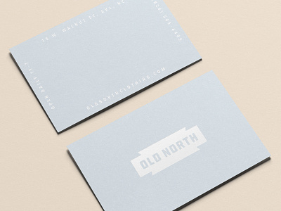 Old North Cards business cards collateral identity print