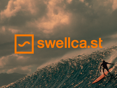 Swellca.st australia dude identity kawabunga logo mark minneapolis s surf swell