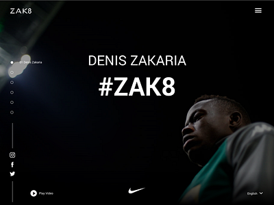 Zakaria personal page ux design web design