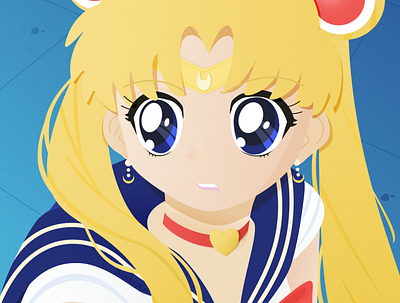 Sailor Moon Redraw 2d affinity designer anime character fan art illustration kawaii sailor moon sailormoon sailormoonredraw usagi vector