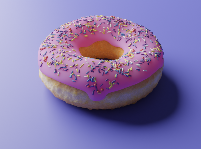 blender 2.8 donut