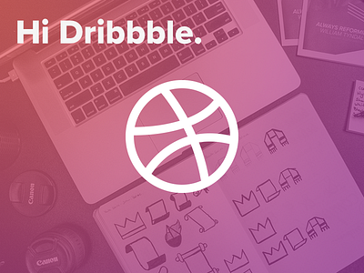 Hi Dribbble. debut first shot hello hi