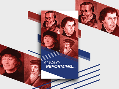 Reformation Month brochure cover john calvin martin luther reformation william tyndalle