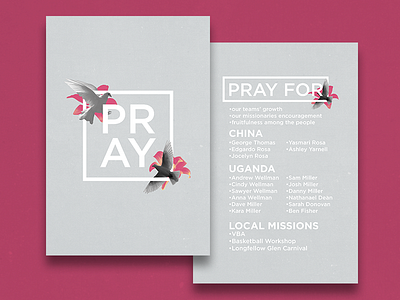 PRAY *detail bird church dove flower flyer lily pray prayer