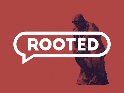 Rooted 2018 adobe brand branding graphic graphic design identity logo logo design logos minimal modern red