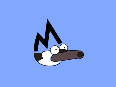 mordecai cartoon network character cn letter m mordecai regular show