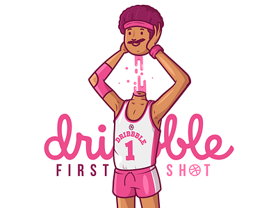 First Shot ;) basketball character debut dribbble first shot illustration vector
