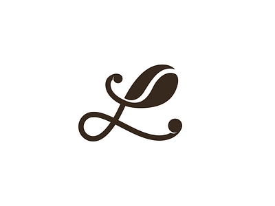 L Coffe brand branding clean coffe coffee design icon l letter l logo typography