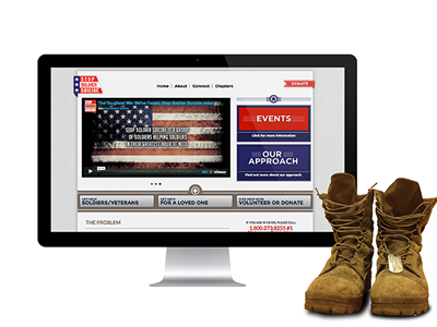 Stop Soldier Suicide non profit web design
