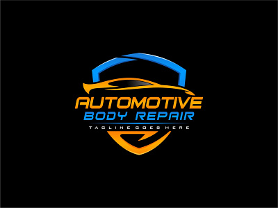 Automotive service branding design icon illustration logo vector