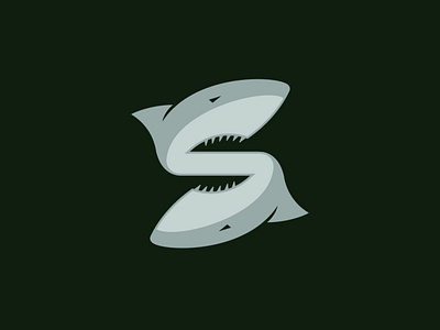 Twin Sharks branding design icon illustration logo vector