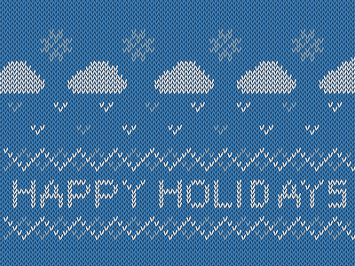 Happy Holidays holiday knit sweater texture