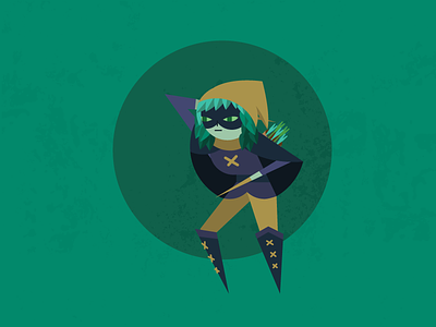 Huntress Wizard - Adventure Time adventure forest green huntress illustration texture time wizard