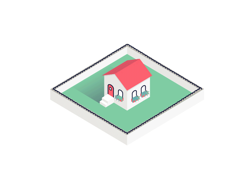 Cute Homes animate animation cute home illustration isometric