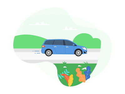 car by Zhang Ling on Dribbble