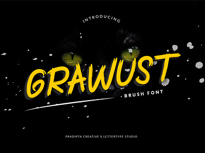 Grawust Brush branding film logo modern typography