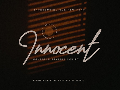 Innocent - Monoline Stylish Script