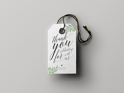 Free Floral Thank You Tag Template