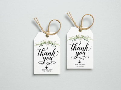 Free Wedding Thank You Tag Template Floral Style floral freebie freebies thank you tag thank you template wedding wedding invitation weddings