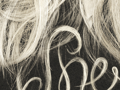 Hair Type pencil sketch