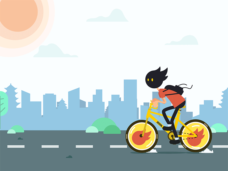 Ride like little ”Z“ gif animated 图案 插图 设计
