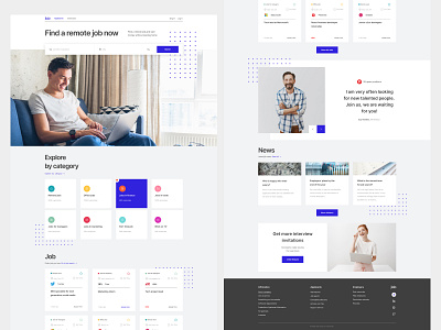 Job search site (concept) concept design job web site