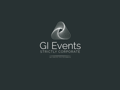 Gi Events Logo art brand branding clean design flat identity illustration logo minimal sketch vector web website