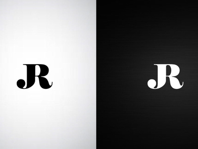 JR Logo app art brand branding character clean gif identity illustration illustrator lettering logo minimal sketch type typography ui vector web website