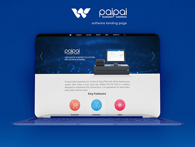 Walton PaiPai POS System Website Landing Page graphic design landing page ui ui ux web design website website design