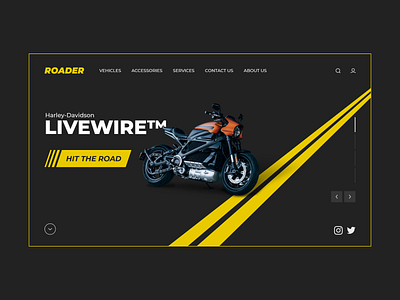 Roader UI (Motorcycle Shop)