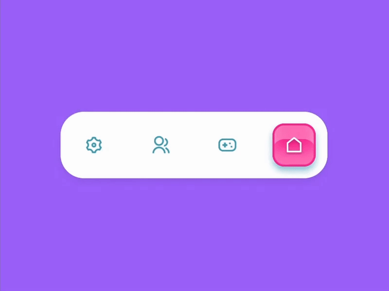 [Animated UI] Jellymorphism Navbar animation app application bottom bar design innovative jellymorphism menu minimal mobile motion graphics navbar navigation trend trending trendy ui ux