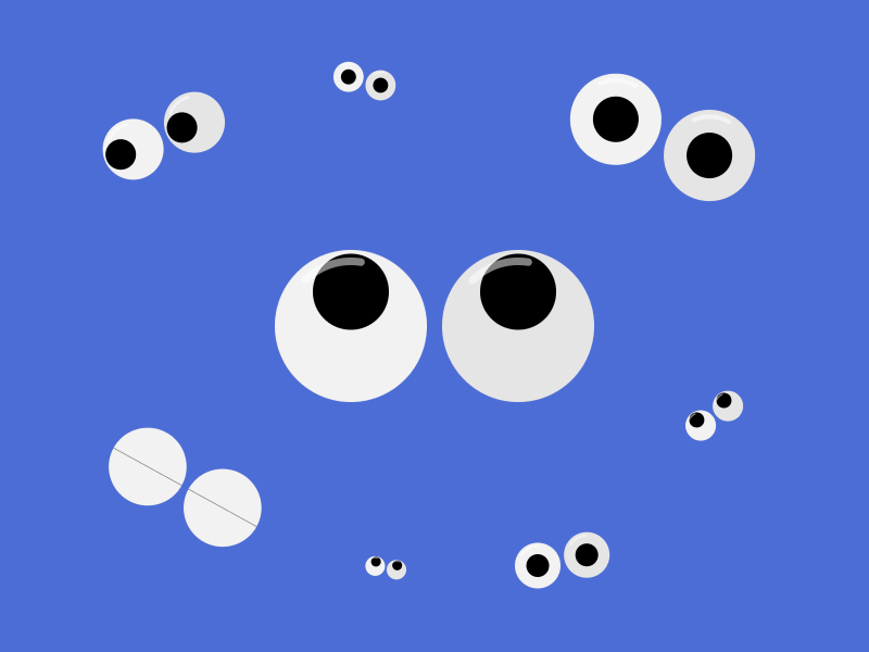 Blinkees animation cartoon eyes motion