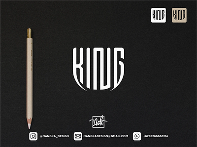 KING LOGO MONOGRAM DESIGN