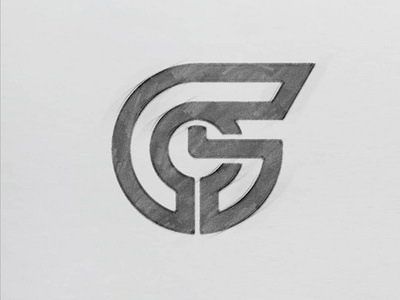 G O S logo design monogram