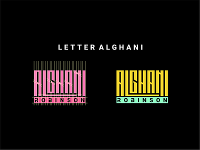 ALGHANI LOGO MONOGRAM LETTER DESIGN