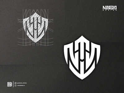 NMWS or NMWN logo monogram design