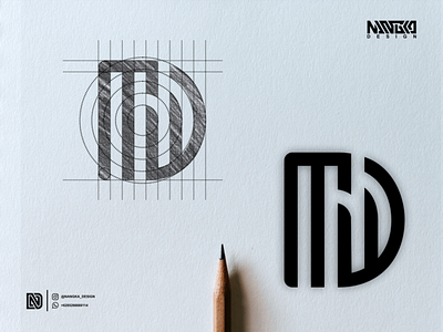 logo MW monogram design