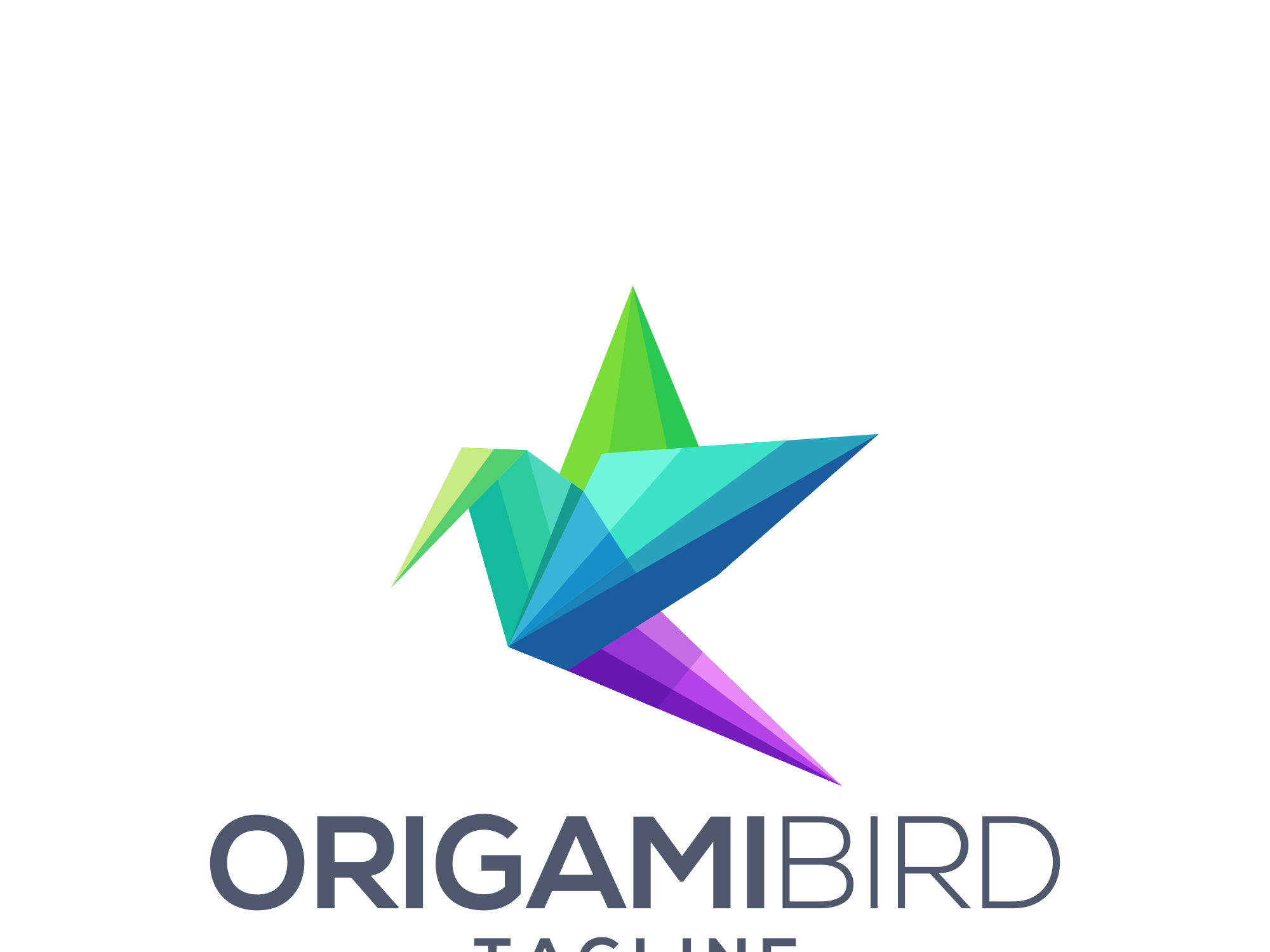 Origami Swallow Logo - UI Fresh