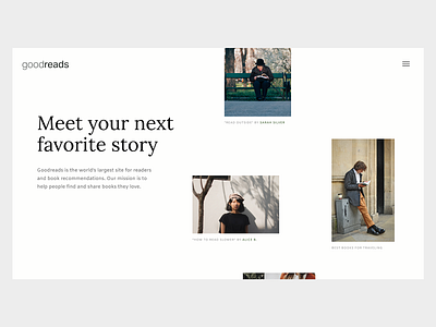 Goodreads Redesign branding design ux ux ui uxdesign uxui visual visual design web design