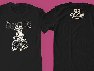 93 CELCIUS CLUB / TSHIRT / KAMANXNORTHY design illustration tshirt design typography