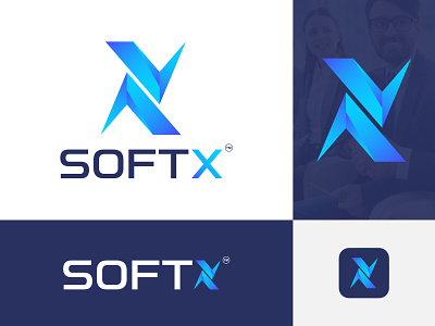 SoftX branding business creative design modern soft software software company software development softx softx logo x letter x letter logo x logo