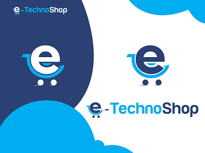 e-Techno Shop branding business e icon e letter e letter logo e techno shop e techno shop marketing shop shopping tech logo technology technology logo